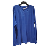 Chandail Manches Longues Kangol bleu avec 3 bouton