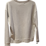 Chandail Manches Longues Kangol gris pale logo rose