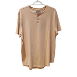 Tshirt kangol peche avec 3 boutons