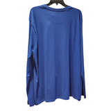 Chandail Manches Longues Kangol bleu avec 3 bouton