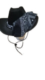Chapeau cow-boy Carton foulard