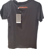 Tshirt kangol noir avec dessin enfant