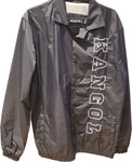 Manteau noir ecrit kangol a lavant