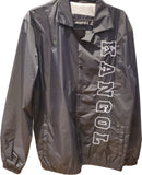 Manteau noir ecrit kangol a lavant