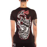 THE DEMISE V-NECK TEE BLACK