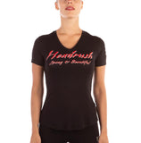 THE DEMISE V-NECK TEE BLACK