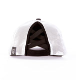 Casquette Headrush Sergé Avec Élastique Croisé blanc noir